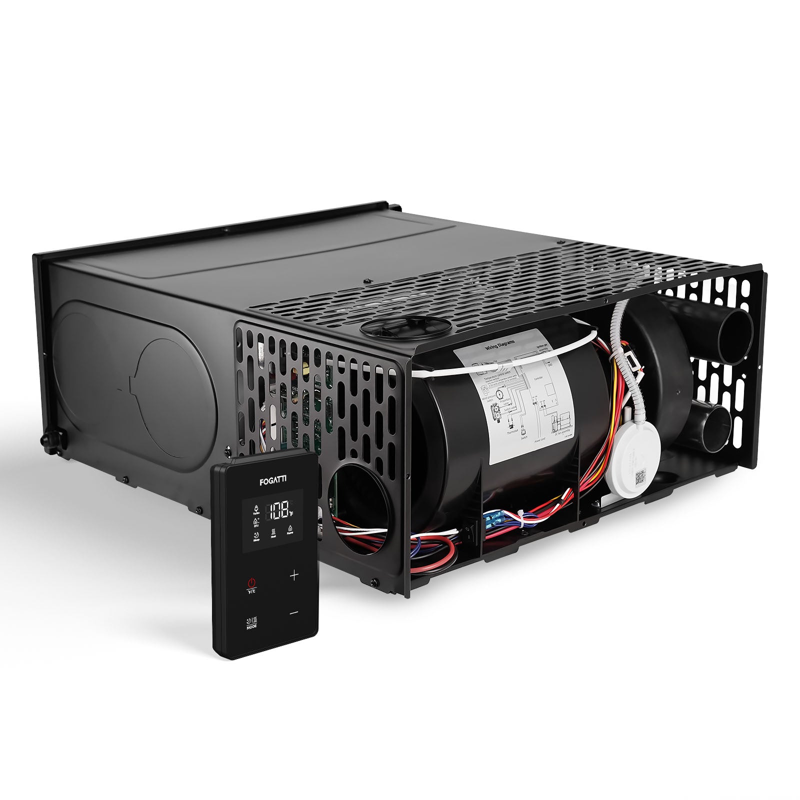 Fogatti 35,000 BTU Quiet LP Gas RV Furnace, Smart Triple Explosion-Proof, Easy Install