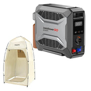 Fogatti InstaShower GO Outdoor Portable Propane Water Heater with Pump, 19000BTU