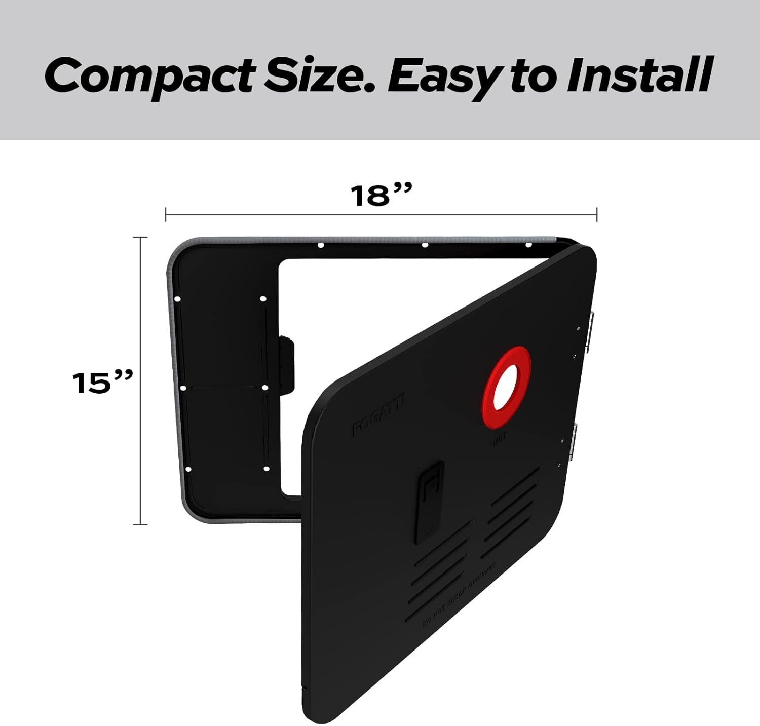 Fogatti RV Tankless Water Heater Door - 15 x 18 inches