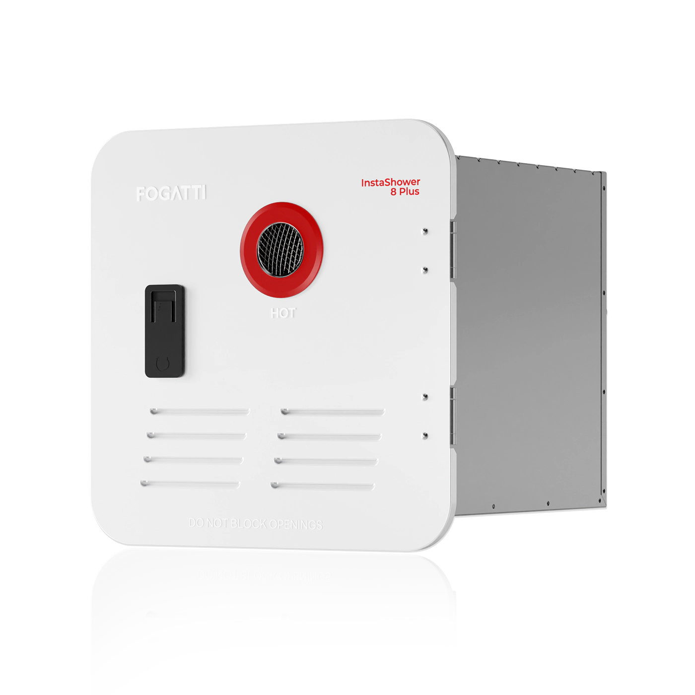 Fogatti InstaShower 8 Plus, 55,000 BTU RV Tankless Water Heater with Door