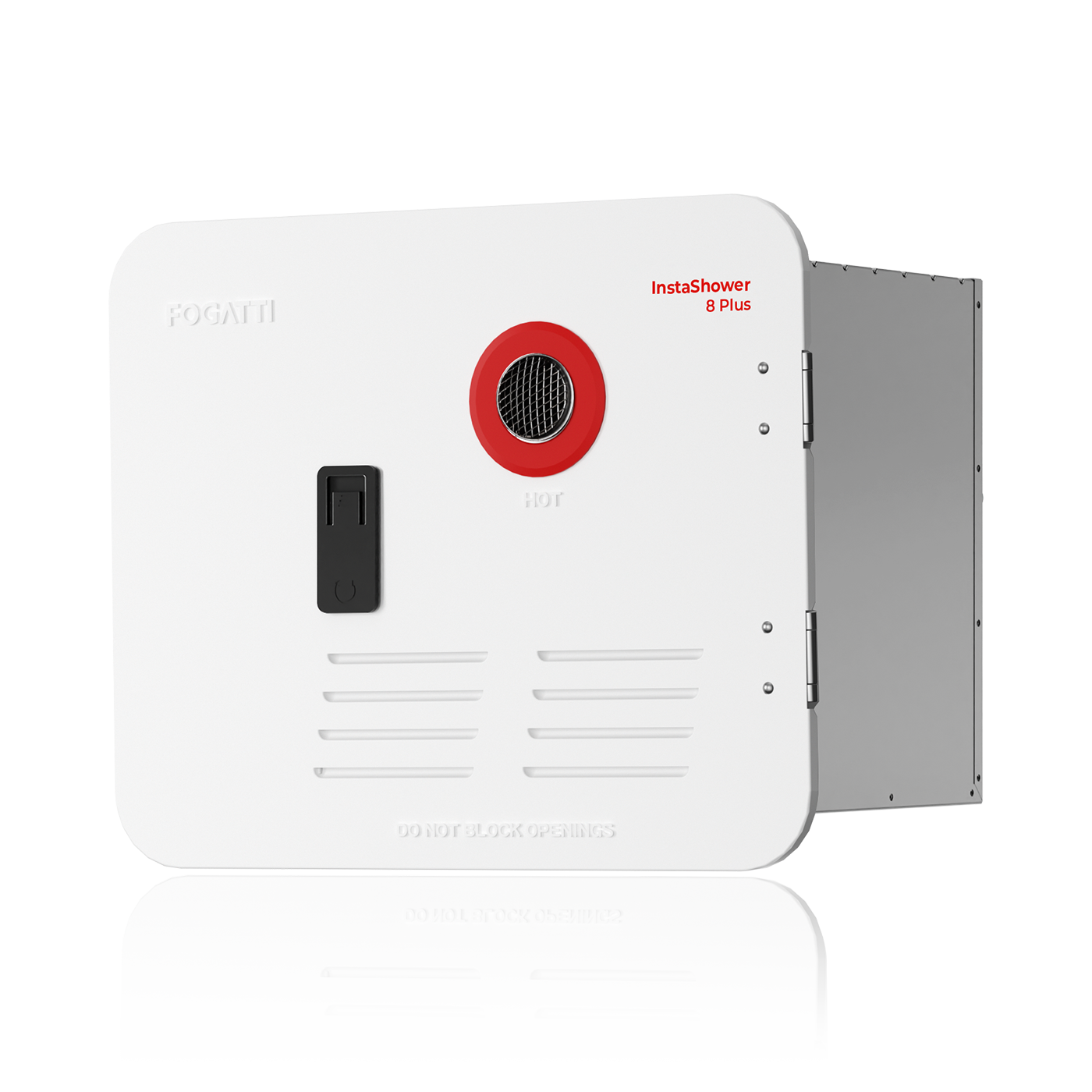 Fogatti InstaShower 8 Plus, 55,000 BTU RV Tankless Water Heater with Door