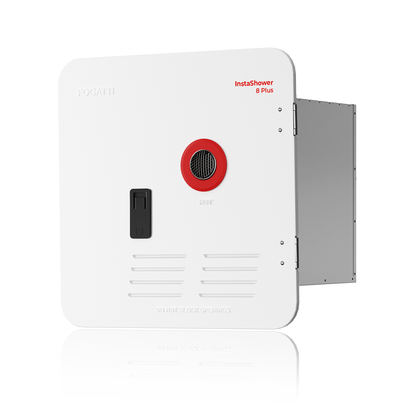 Fogatti InstaShower 8 Plus, 55,000 BTU RV Tankless Water Heater with Door