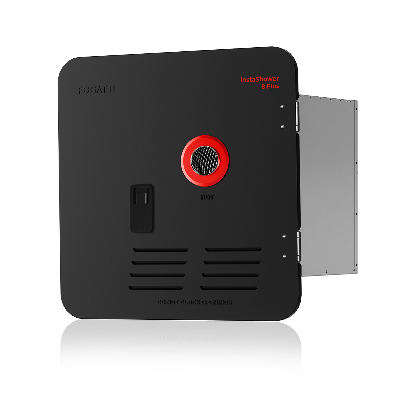 Fogatti InstaShower 8 Plus, 55,000 BTU RV Tankless Water Heater with Door