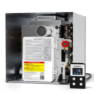 Fogatti InstaShower 8 Plus, 55,000 BTU RV Tankless Water Heater with Door (Without Door)
