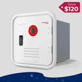 Fogatti InstaShower 9 Pro, 66,000 BTU RV Tankless Water Heater with Door & Mixing Tank