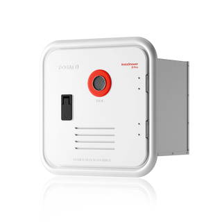 Fogatti InstaShower 9 Pro, 66,000 BTU RV Tankless Water Heater with Door & Mixing Tank