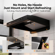FOGATTI RV Range Hood 22 Inch with Powerful Suction | Non-Ducted / Ducted