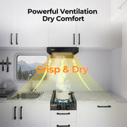 FOGATTI RV Range Hood 22 Inch with Powerful Suction | Non-Ducted / Ducted