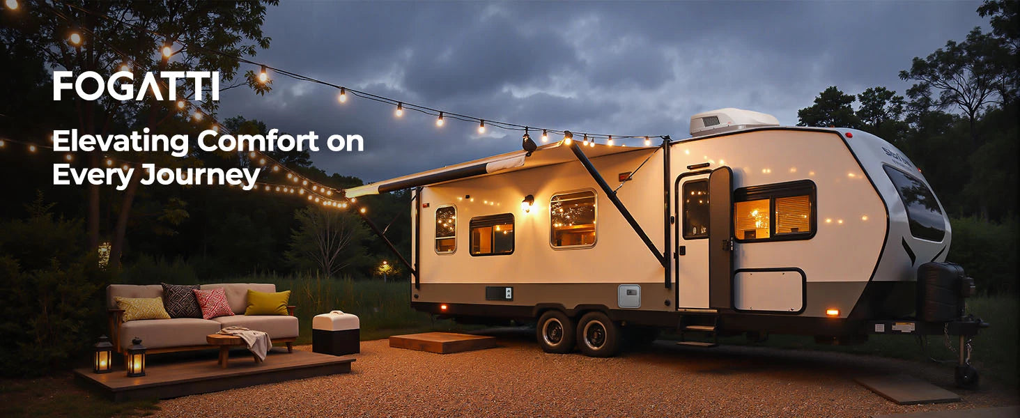 Fogatti 35,000 BTU Quiet LP Gas RV Furnace for comfortable and warm journeys.