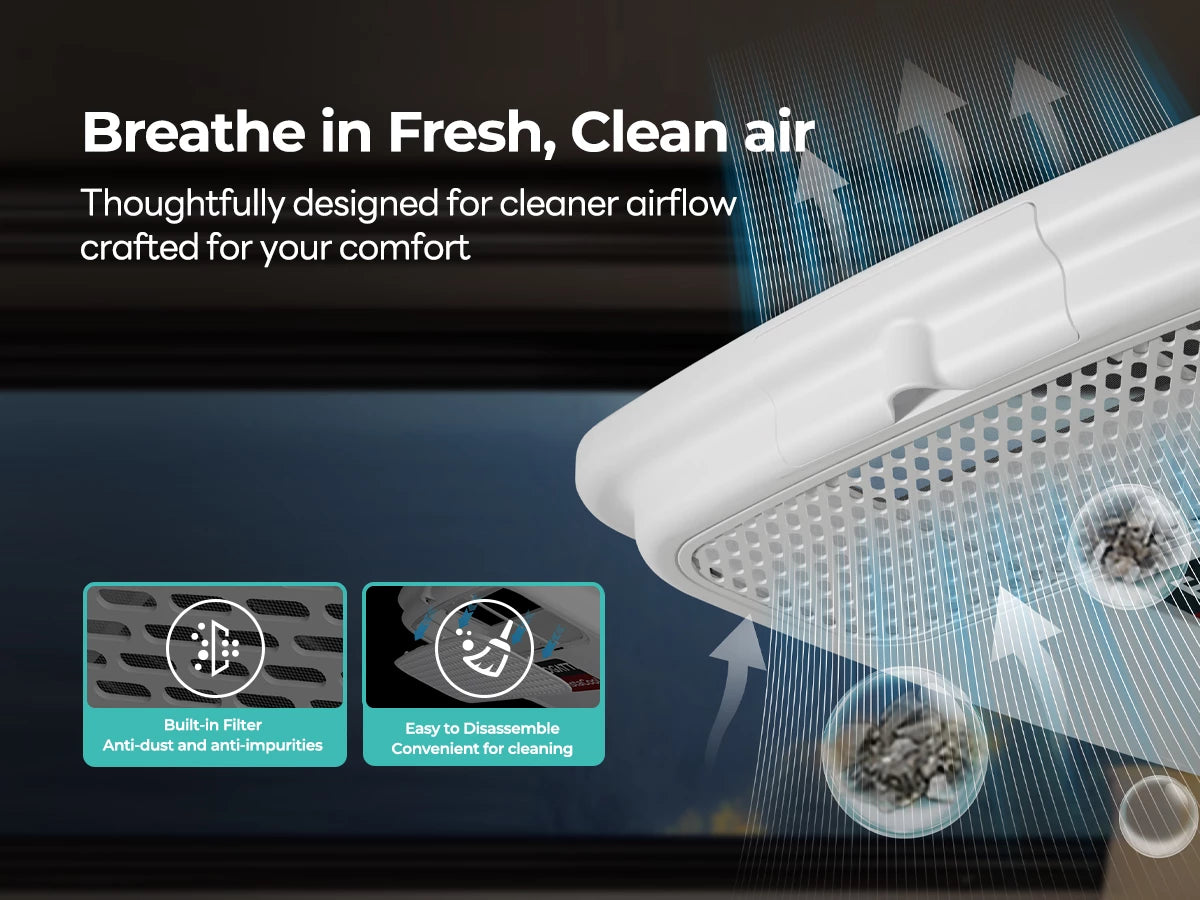 Fogatti RV AC with removable air filter provides fresh airflow and simple maintenance.
