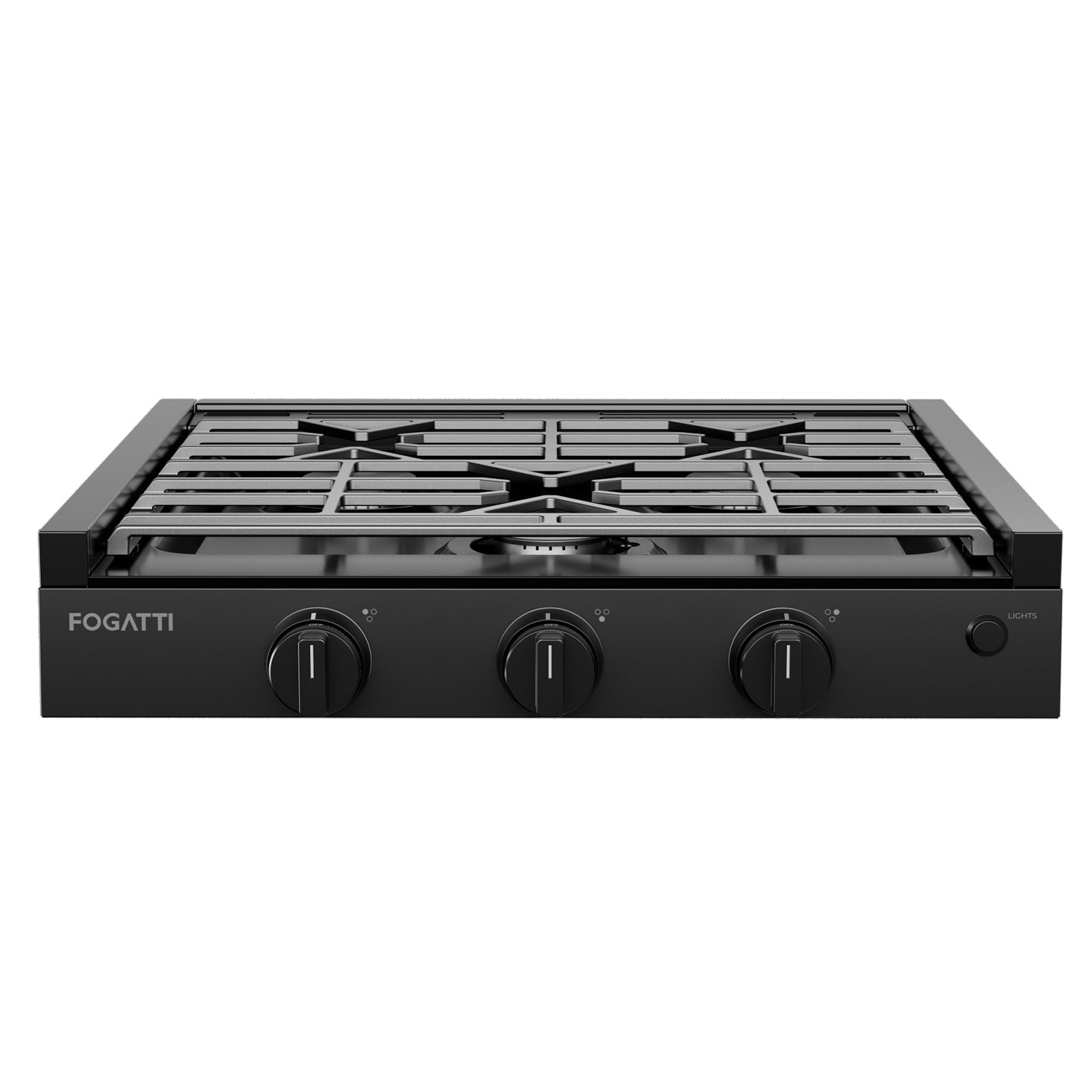 FOGATTI 21-Inch RV Gas Cooktop with 3 Burners,21,000 BTU for RV Cooking