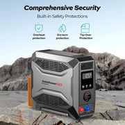Fogatti InstaShower GO Outdoor Portable Propane Water Heater with Pump, 19000BTU