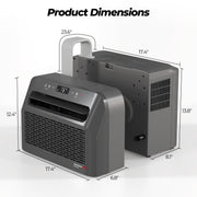 Fogatti InstaCool Go Portable Window Air Conditioner, 6500 BTU Mini Split, U Shaped