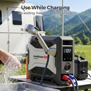 Fogatti InstaShower GO Outdoor Portable Propane Water Heater with Pump, 19000BTU