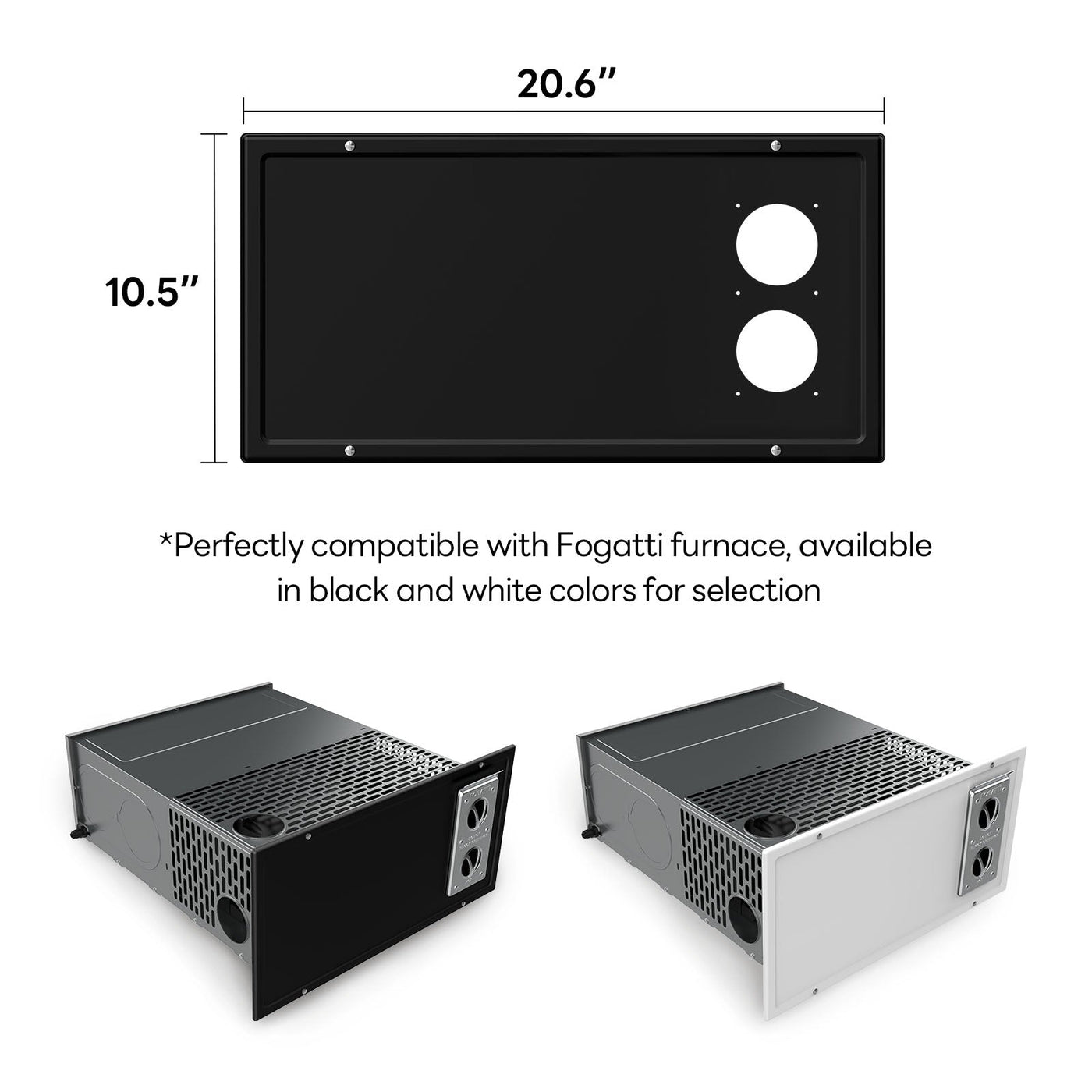 Fogatti 35,000 BTU Quiet LP Gas Propane RV Furnace, Smart Triple Explosion-Proof, Easy Install