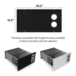 Fogatti InstaHeat 25K BTU RV Propane Furnace, LP Gas Smart Triple Explosion-Proof, Easy Installation
