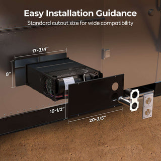 Fogatti 35,000 BTU Quiet LP Gas Propane RV Furnace, Smart Triple Explosion-Proof, Easy Install