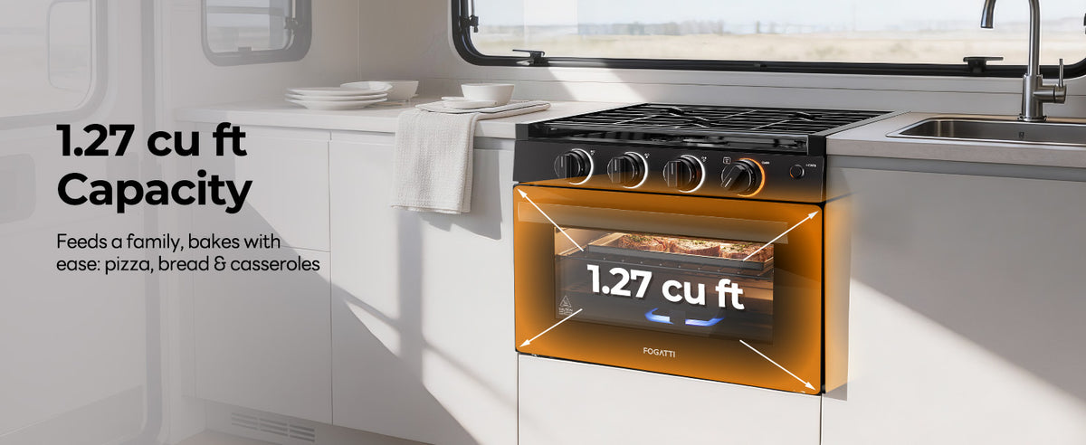 Add a real oven to the RV galley