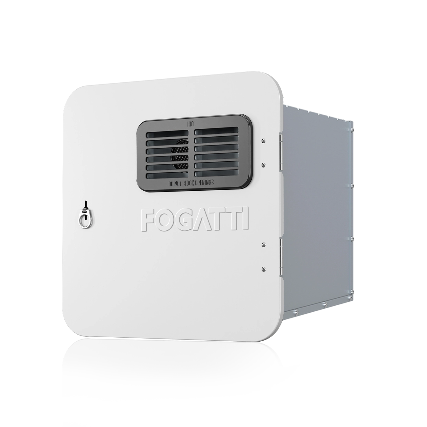 Fogatti InstaShower Ultra, 66,000 BTU, 0.5-3.9 GPM Propane RV Tankless Water Heater with Gray Door & Mixing Tank (Supreme Series)