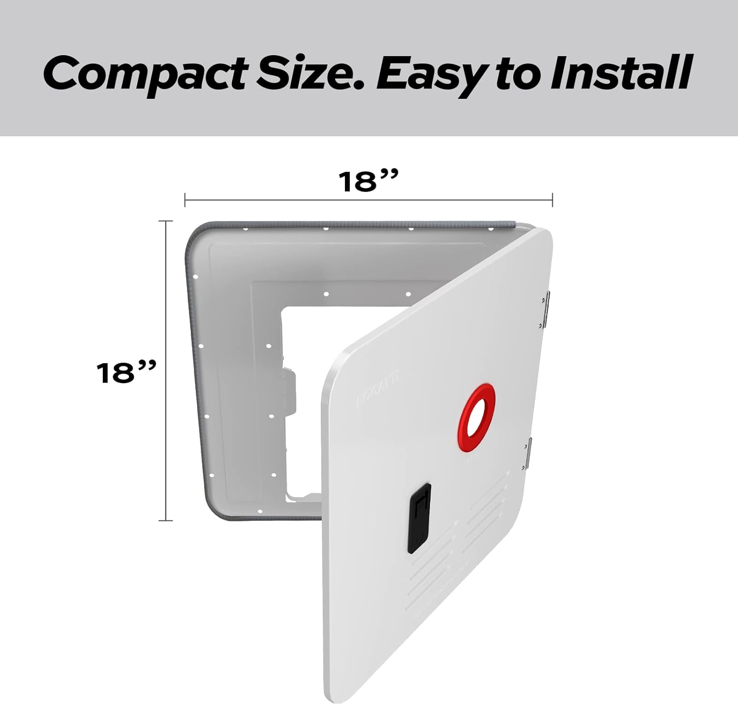 Fogatti RV Tankless Water Heater Door - 18 x 18 inches