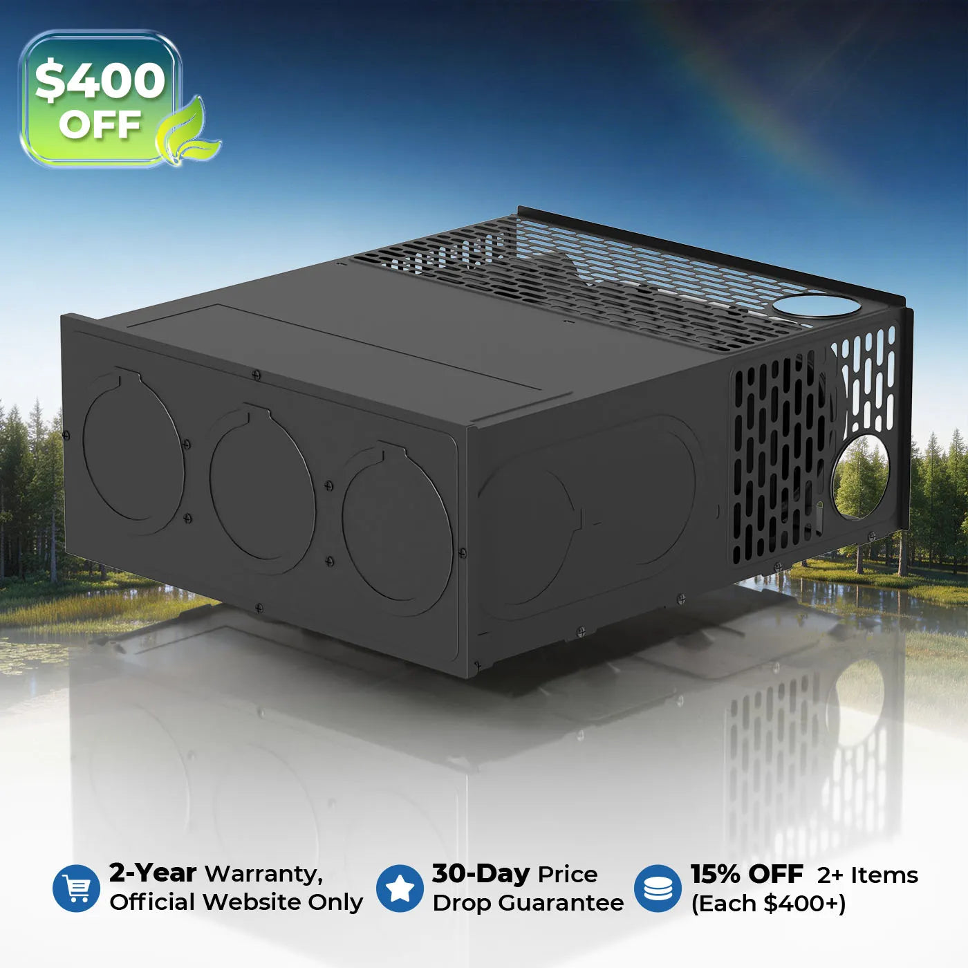 Fogatti 35,000 BTU Quiet LP Gas Propane RV Furnace, Smart Triple Explosion-Proof, Easy Install