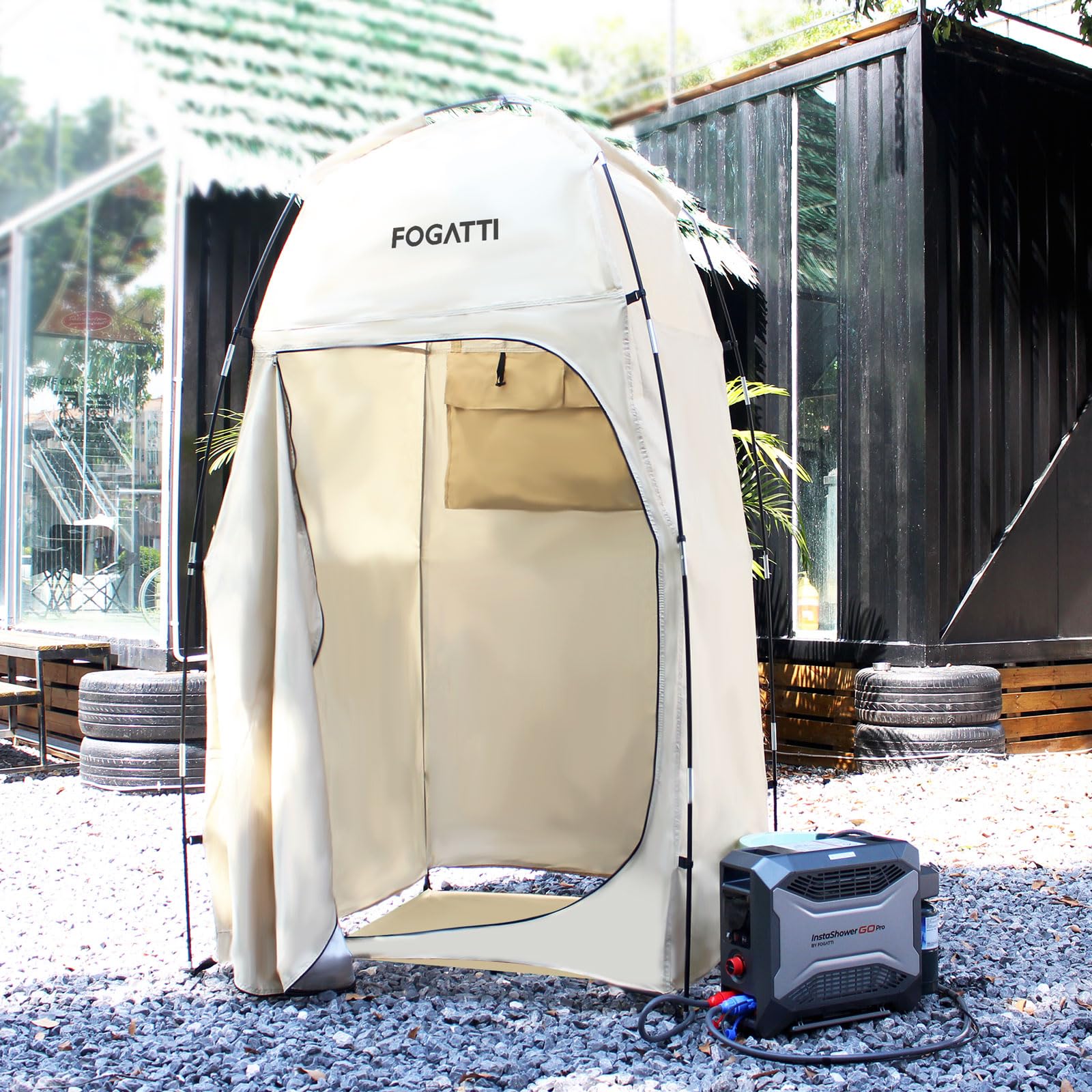 FOGATTI Portable Camping Shower Tent With Floor