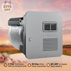 FOGATTI 10 Gallon RV Hot Water Heater, Propane/Electric Heating, Bulit-in Lifetime Anode Rod-HybridShower 10 Ultra