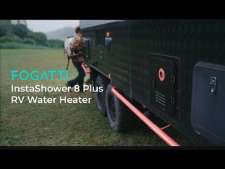 Fogatti InstaShower 8 Plus, 55,000 BTU RV Tankless Water Heater with Door
