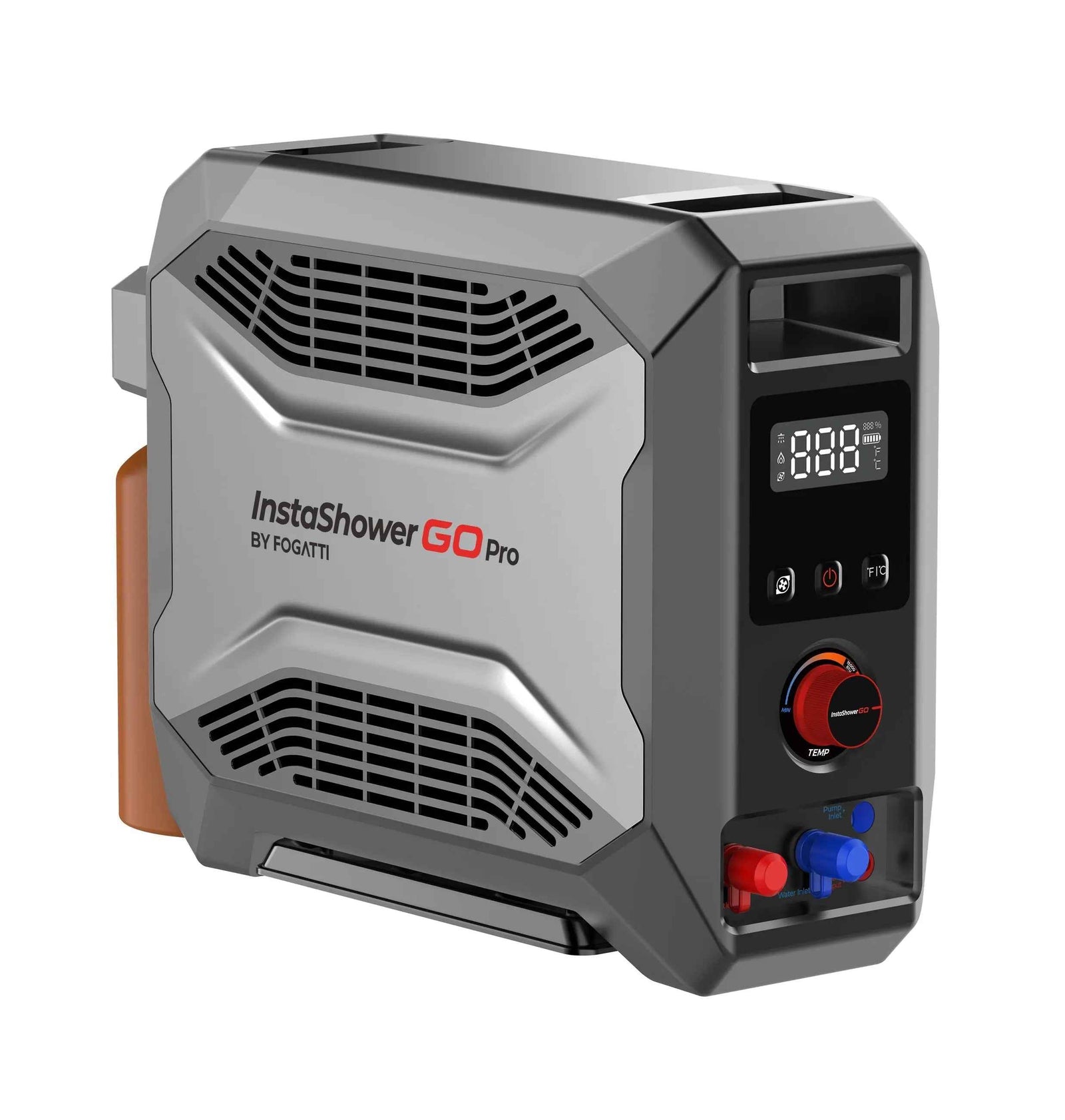 Open Box - Fogatti InstaShower GO Pro Outdoor Portable Water Heater with Water Pump,22000BTU