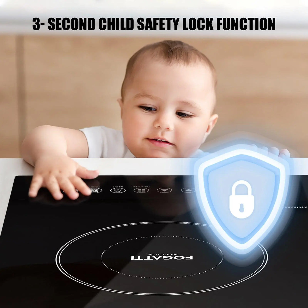 FOGATTI RV Electric Induction Cooktop Double Burner